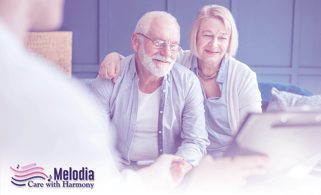 Two elderly patients sitting in front of a doctor, emphasizing the need to create a routine for patient visits and maintain consistency